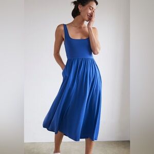 Wilfred Market Midi Dress in Cobalt